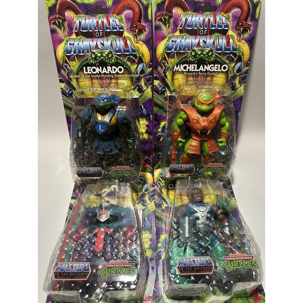 MOTU Origins Turtles of Grayskull Complete Set of 4 (Wave 6) - Lot Of 4